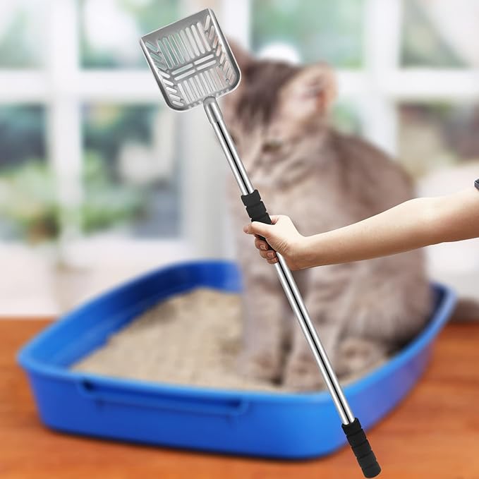 Hortsun 32 Inch Cat Litter Scooper Metal Long Handle - Image 7