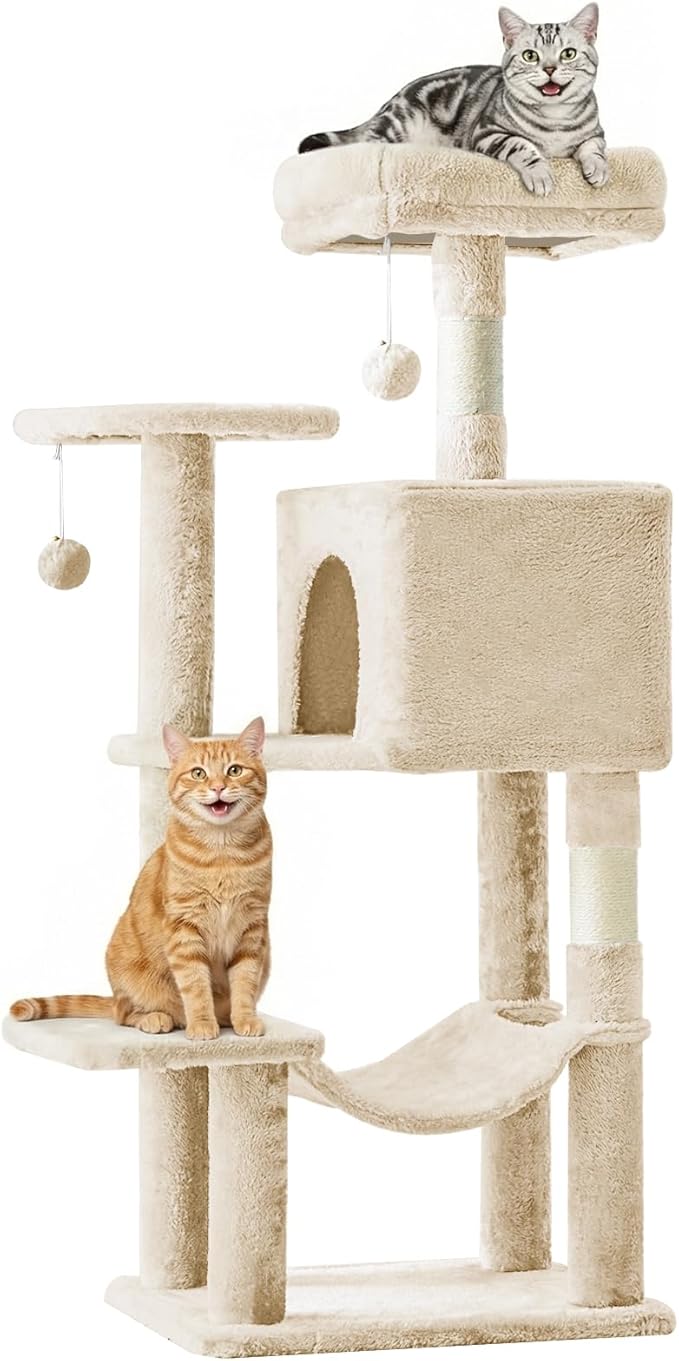 DUMOS Small 44 Inch Cat Tree Tower, Cat Climbing Tower by DumosLifestyle