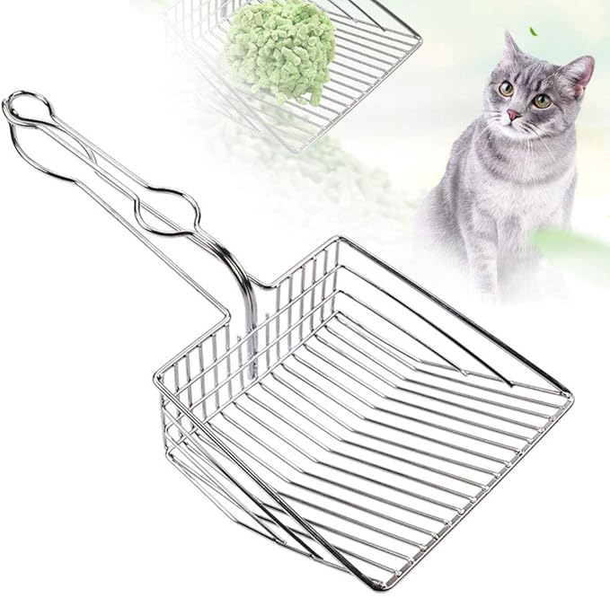 Cat Litter Scoop, Durable Metal Pet Kitty Kitten Sifter Heavy Duty by Unknown