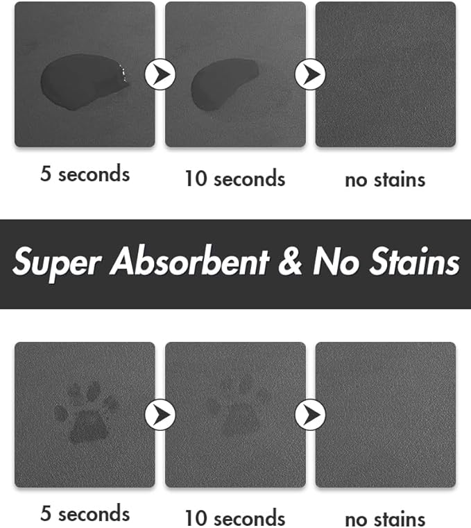 MontVoo-Absorbent Pet Feeding Mat-No Stains Pet Mat - Image 2