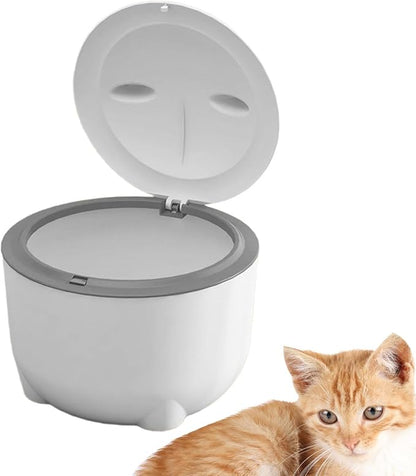 Cat Litter Trash Can with Lid Cat Litter Tray Kitten Potty, Dog Trash Can Cat - Image 5