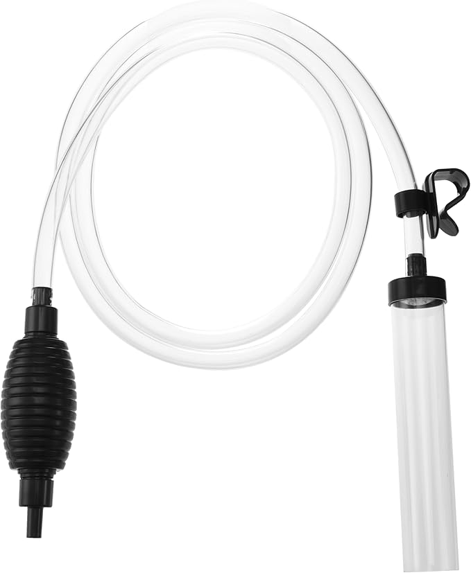 6ft Aquarium Siphon Vacuum Cleaner, Hand Siphon Pump Water Changer by Seltomer