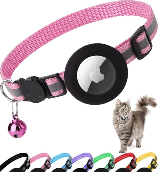 Airtag Cat Collar Breakaway, Reflective Kitten Collar by Treatyourpetswithonlythebest%EF%BC%81