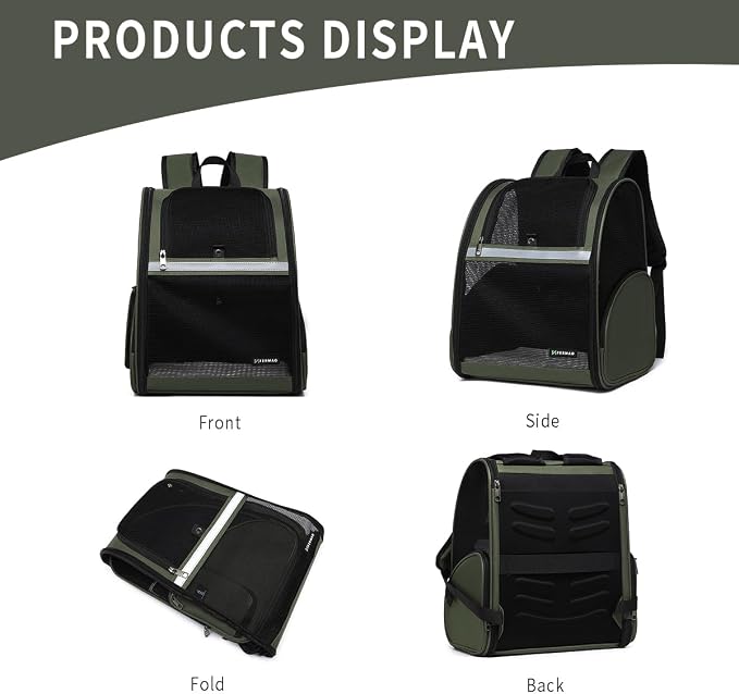 Cat Backpack Carrier for Small Dogs and Medium cat Puppy Kitten Bunny Pet - Image 6