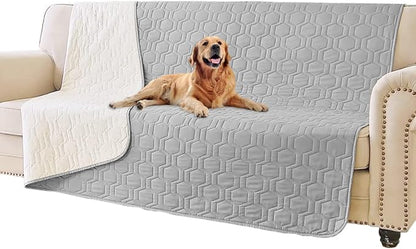 Waterproof and Non-Slip Dog Bed Cover and Pet Blanket Sofa Pet Bed Mat ，car by TcksstexFauxFurDogBedCover