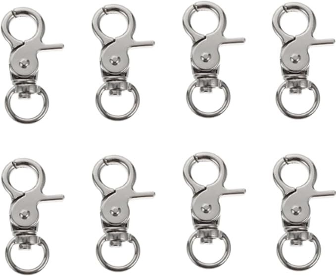 8 Pcs Bird Cage Lock Bird Cage Lobster Clasp, Birdcage Lock Birds Cage Clip by Selxran