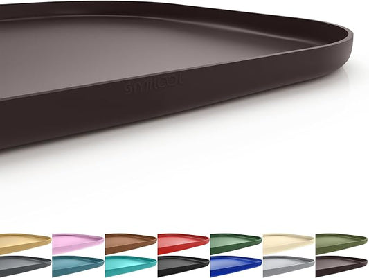 Silicone Pet Feeding Mat with Raised Edge by smilool