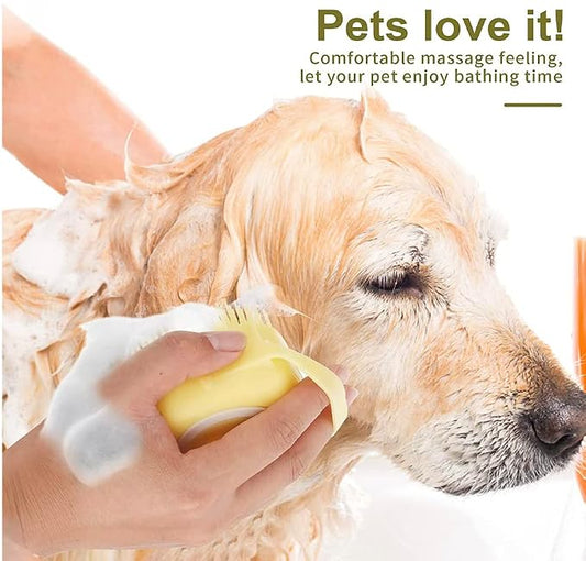Pet Bath Massage Brush Puppy Dog Cat Grooming Cleaning Soft - Image 2