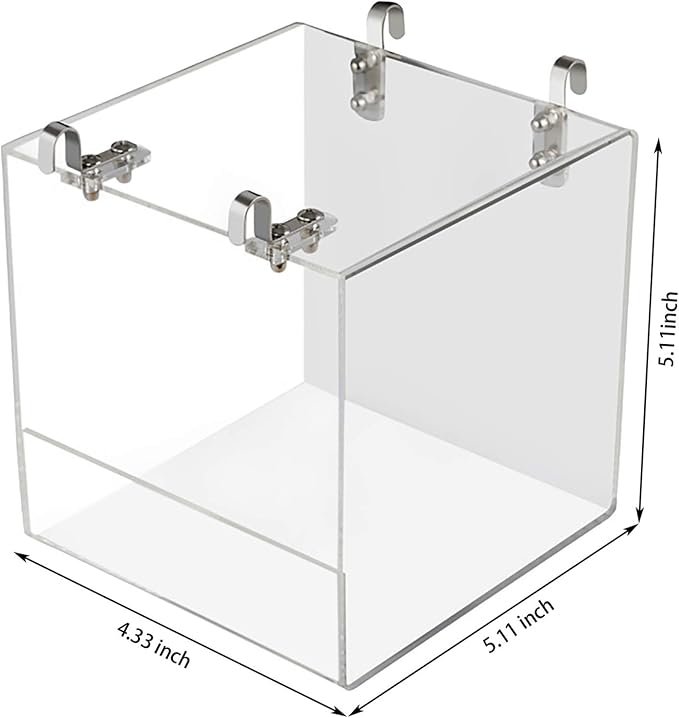 Hanging Bird Bath Cube Bird Bathtub Bath Shower Box Bowl Cage Accessory - Image 2