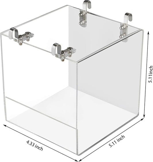 Hanging Bird Bath Cube Bird Bathtub Bath Shower Box Bowl Cage Accessory - Image 2