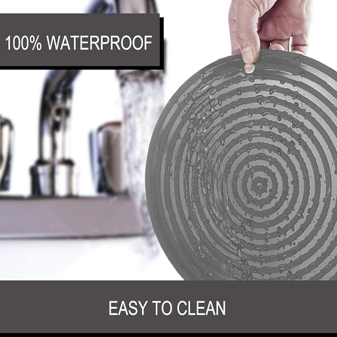 2 Pack Silicone Pet Food Mat, Small Rubber Mat - Image 5