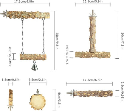 Bird Perches, Bird Perch Chewing Stick Cage Accessories Parrot Climbing - Image 2
