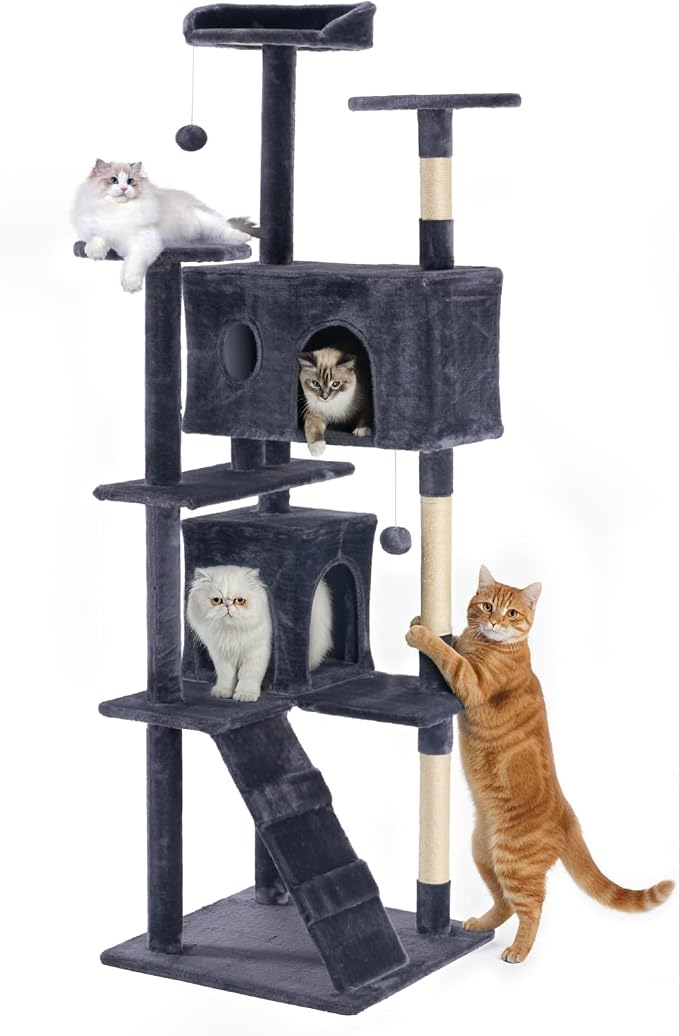 Sweetcrispy 80 Inch Cat Tree Tower, Indoor Cat Condo by Sweetcrispy