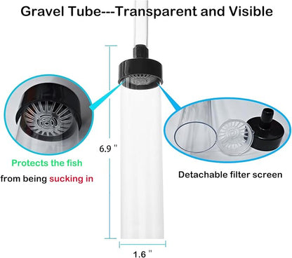 4.3ft Fish Tank Cleaner Aquarium Siphon Gravel Vacuum - Image 3