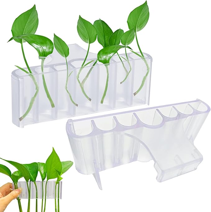 2PC 7 Holes Upgraded Aquarium Plant Holder, Aquatic Plants Cup by Aidmi