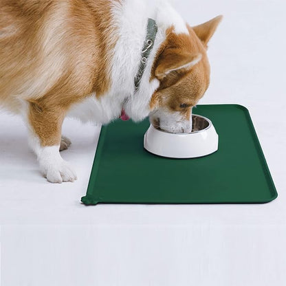 AUDWUD Silicone Waterproof Pet Feeding Mats, Anti Slip Bowl Pad, Dog Mat - Image 7