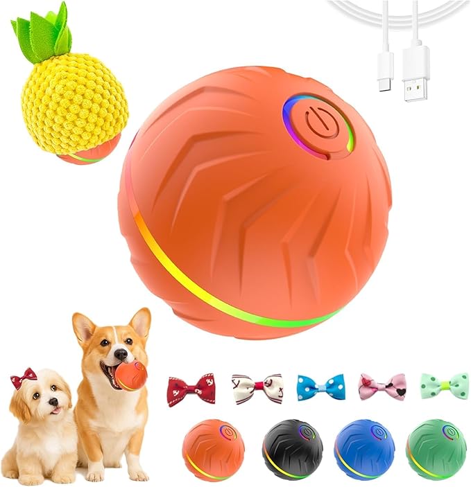 2026 T01 Interactive Dog Toys Dog Ball, Automatic Rolling and Bouncing Moving by Unknown