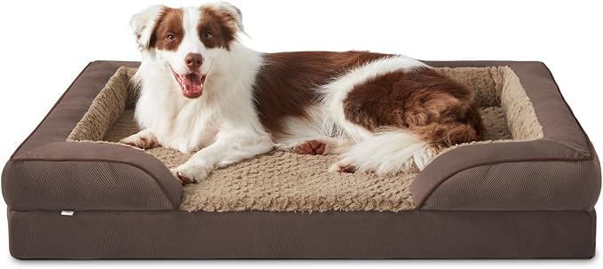INVENHO Orthopedic Dog Bed for Large Dogs, Washable Waterproof, Egg-Crate Foam by INVENHO