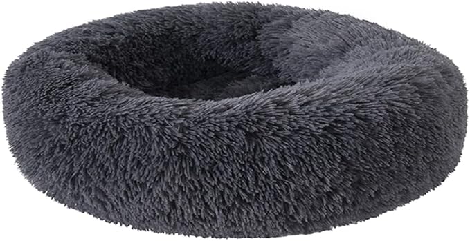 Donut Dog Bed Cat Bed Fluffy Calming Pet Bed Dog Round Bed Cat Round Bed Warm - Image 7