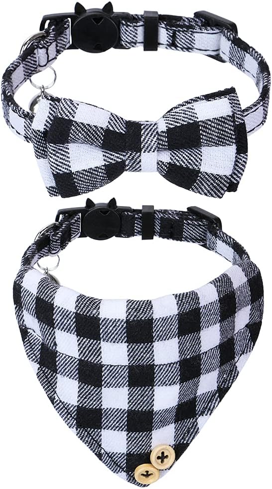 Faleela Cat Collar Bandana Bells Set by Faleela