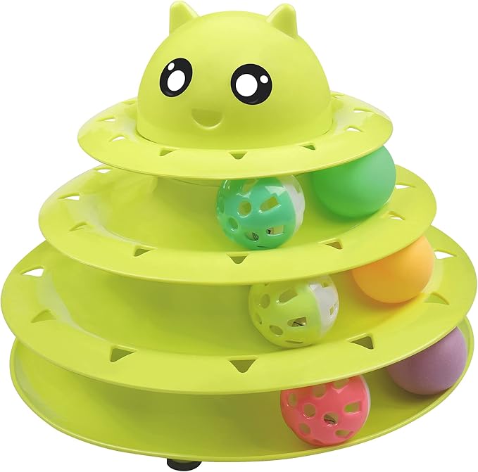 UPSKY Cat Toy Roller 3-Level Turntable Cat Toy Balls by UPSKY
