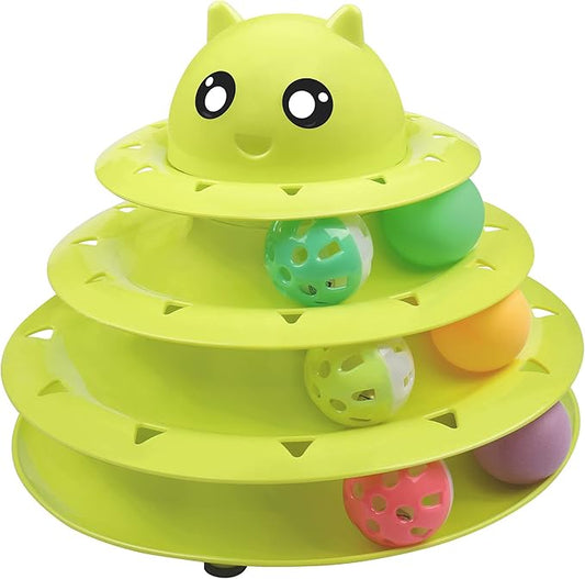 UPSKY Cat Toy Roller 3-Level Turntable Cat Toy Balls by UPSKY