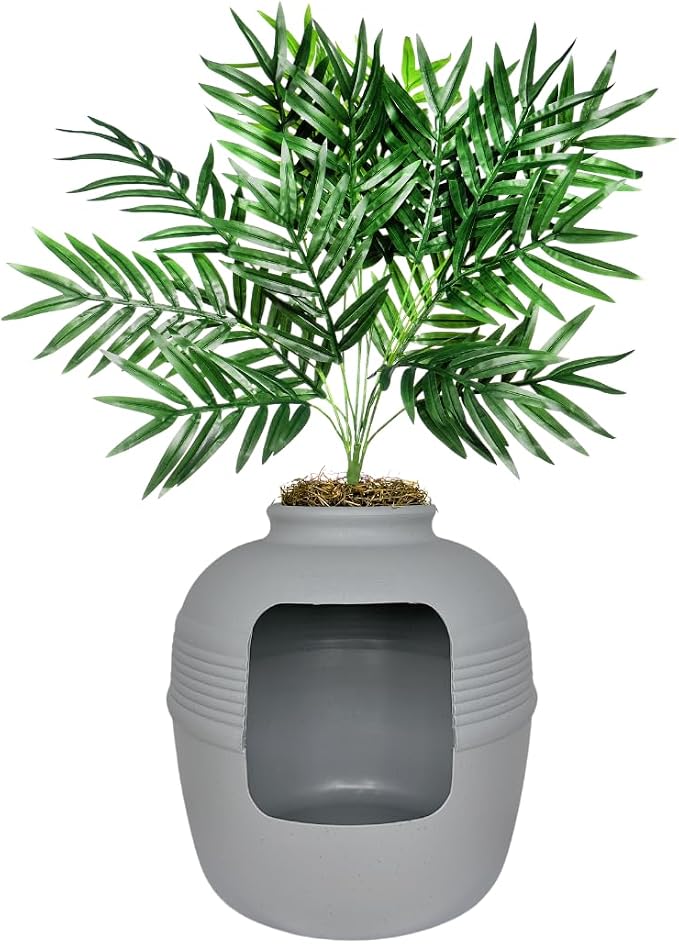 Good Pet Stuff Hidden Litter Box Planter, Decorative Cat Litter Enclosure - Image 3
