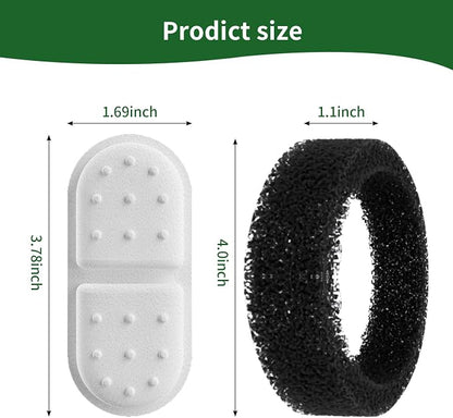 Cat Water Fountain Filters, APAUK 4 Pack Replacement Filters & Sponges - Image 4