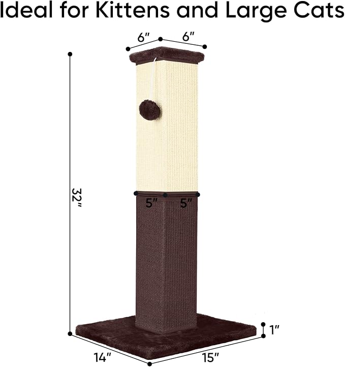 Cat Scratching Post, 32 Inch Cat Scratching Post - Image 2