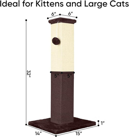 Cat Scratching Post, 32 Inch Cat Scratching Post - Image 2