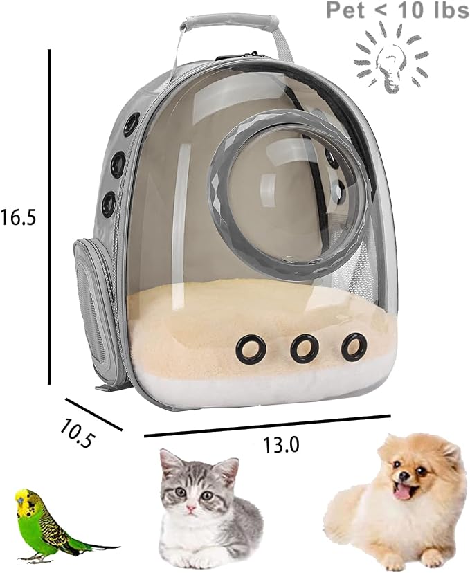 Bubble Cat Carrier Backpack, Transparent Pet Carrier Backpack - Image 2