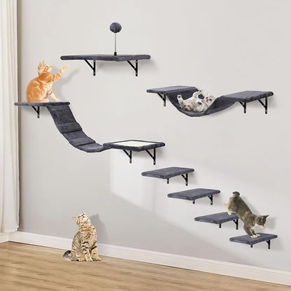 Wall-Mounted Cat Climber Set by Sobly