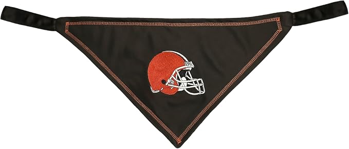 Pets First NFL Cleveland Browns TIE Bandana, Size Large/X-Large. Dog Bandana - Image 2