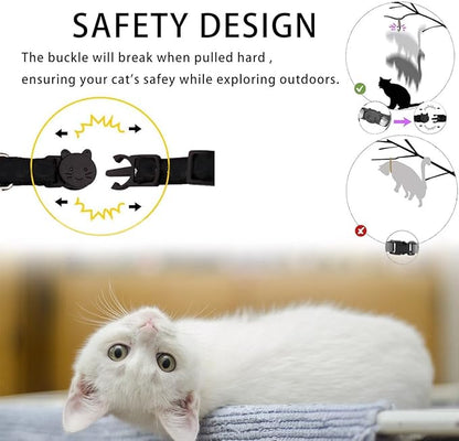 Breakaway Cat Collar with Airtag Holder, Safety Kitten Collar with Apple Airtag - Image 2