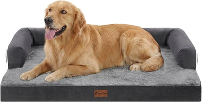 Orthopedic Dog Beds for Extra Large Dogs, Waterproof Egg Crate Foam XL Dog Bed by CasaPaw