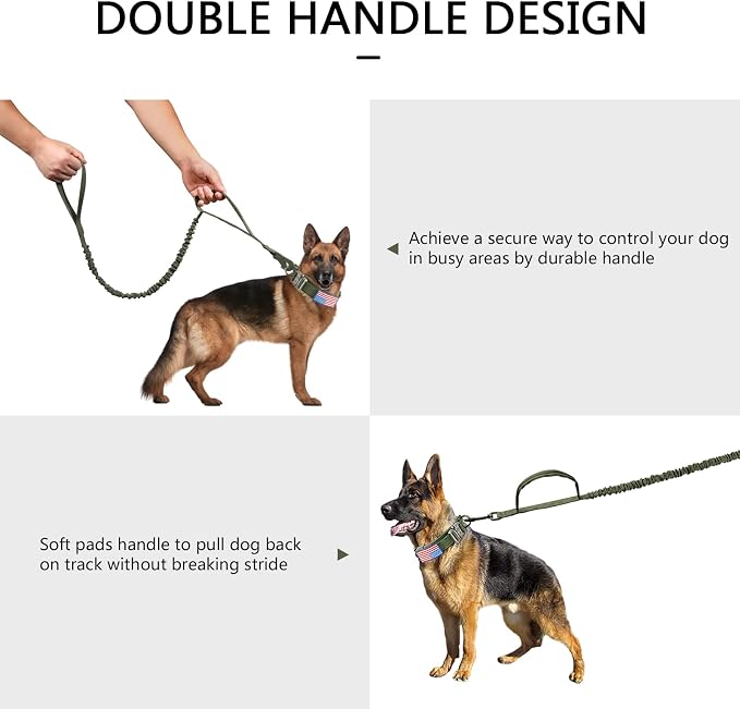 DAGANXI Tactical Dog Collar, Adjustable Military Training Nylon Dog Collar - Image 6