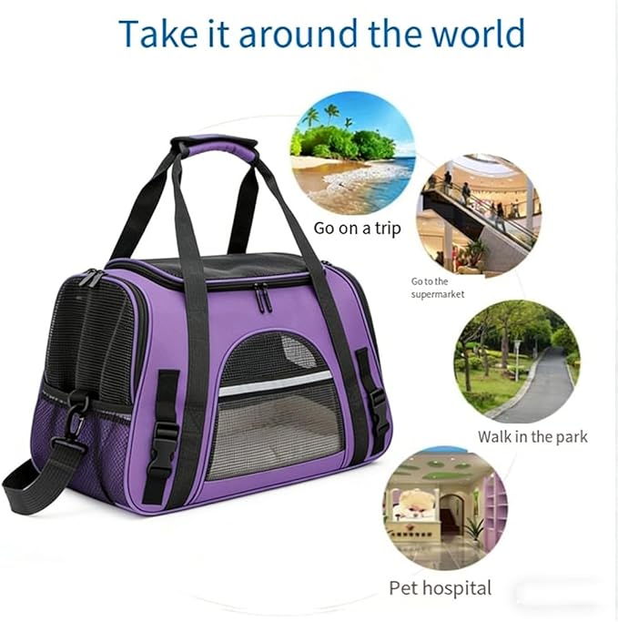 Cat Carriers, Dog Carriers, Pet Carriers – Airline-Approved Soft-Sided Bag - Image 9