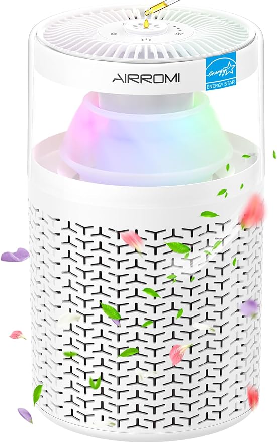 AIRROMI Air Purifiers for Bedroom Home, Activated Carbon Filter Cleaner by AIRROMI
