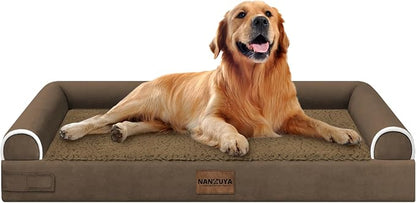 Large Dog Bed Orthopedic Washable: Beds Bolster XL Bed Big XLarge Dogs Egg by Nanuya