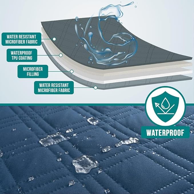 PetAmi Waterproof Bed Cover for Dogs, Waterproof Pet Blanket Couch Cover - Image 3