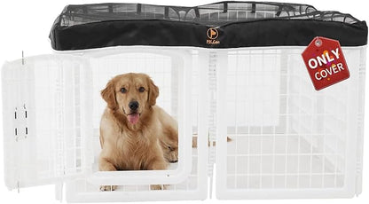 PJYuCien Dog Playpen Mesh Top Cover, Fits 24 Inch 8 Panels Regular Square by PJYuGienPetGarden