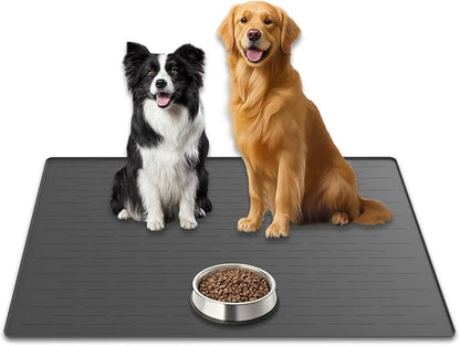 31.8"x23.8" Extra Large Pet Food Mat, Silicone Dog Mats by WelcometoULTIBE