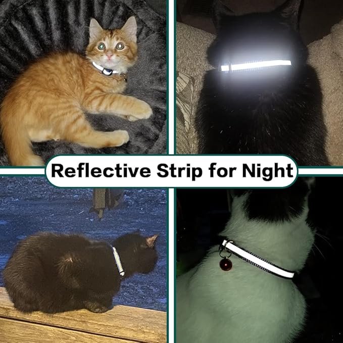 Airtag Cat Collar Breakaway, Reflective Kitten Collar - Image 6