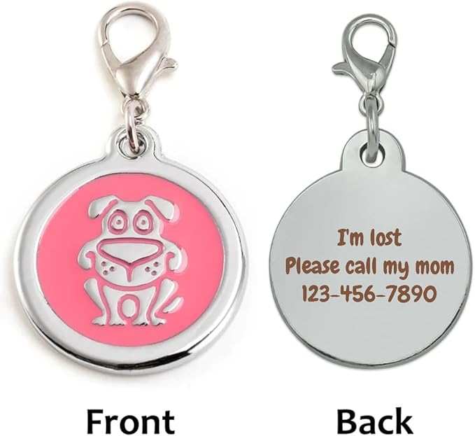Personalized Funky Dog Design Pet ID Tags - Image 4