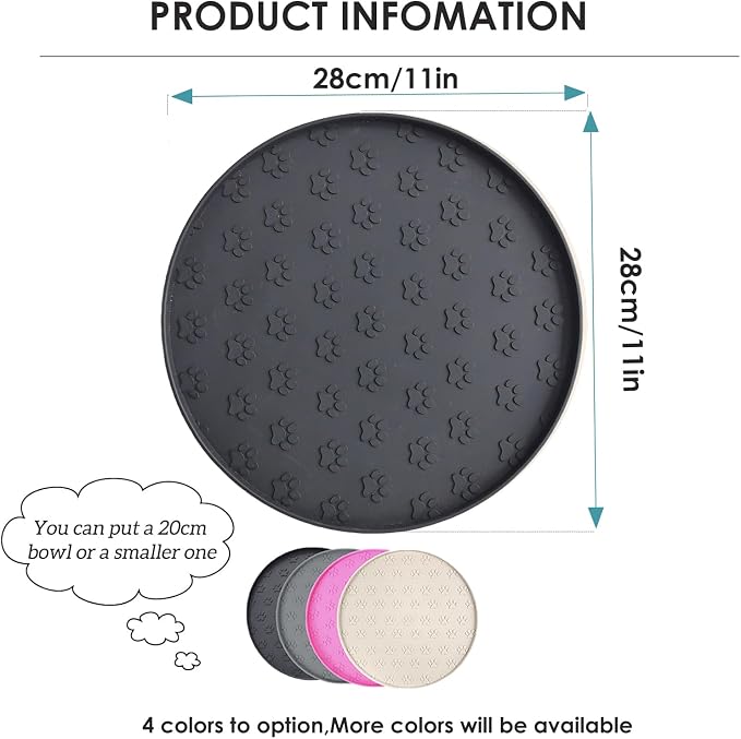 Dog Food Mat - Waterproof Silicone Cat Mat - Image 2