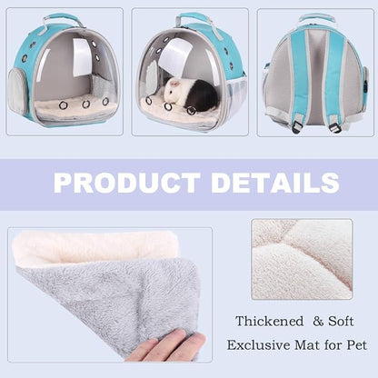 Portable Small Animal Backpack Travel Breathable Pet Carrier Bag Cages - Image 6
