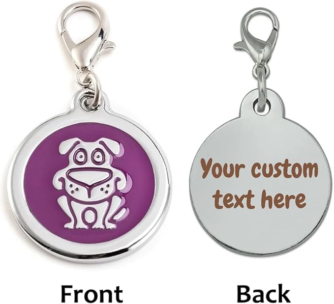 Personalized Funky Dog Design Pet ID Tags - Image 2