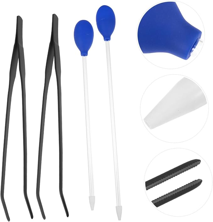 Yardwe 4pcs Aquarium Tank Cleaner Tools Set Tweezers Pipette Easy Water Change - Image 8
