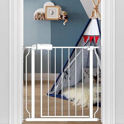 29-34 Inch Wide Baby Gate for Stairs Dog Gate Indoor Pressure Mounted No Drill by FlowerFrail