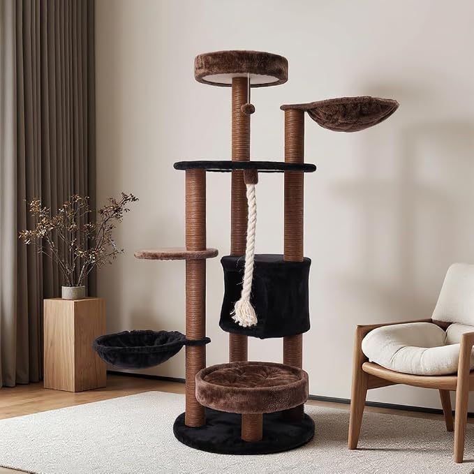 64 in Heavy Duty Cat Tree, Cat Tower by PET+FULED